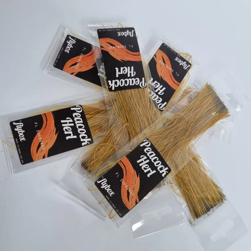 Flybox Peacock Herl Sunburst